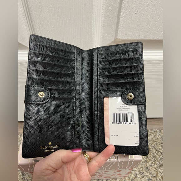 Kate Spade Pink and Black Plaid Wallet - Picture 4 of 9